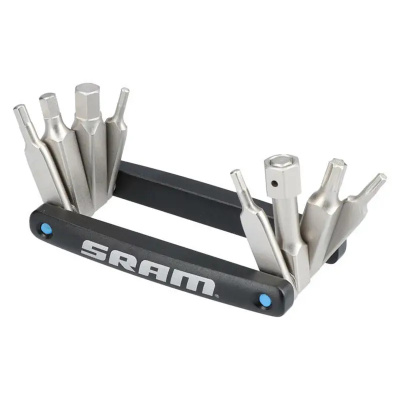 SRAM Eagle 9-Function Multi-Tool - Includes 2 2.5 3 4 5 6 8mm Hex And T10 T25 Torx: