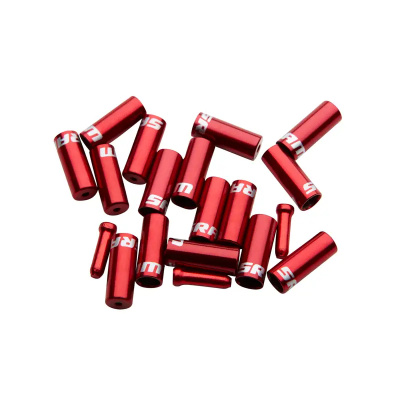 SRAM Ferrule Kit Aluminium Red - includes Shift 4.0mm Qty 10 Brake 5.0mm Qty 6 Cable Tip Qty 4: