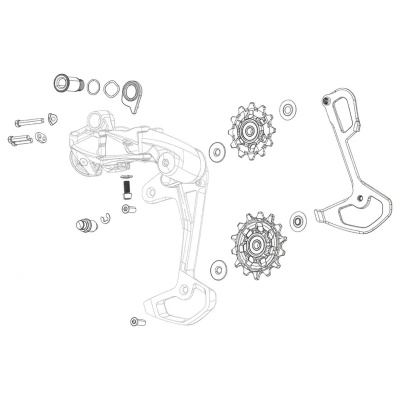 SRAM Gx T-Type Eagle AXS and Red XPLR AXS Rear Derailleur Battery Clip