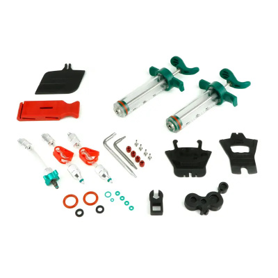 SRAM Pro Mineral Oil Bleed Kit - Includes 2 Premium Syringes M4 Fittings Bleed Blocks Torx Tool Crowfoot Bleeding Edge Fitting - DB8/Maven:
