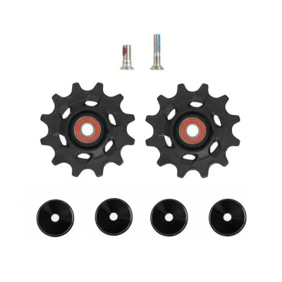 SRAM Rear Derailleur Pulley Kit Force Axs E1 Steel Bearing: Includes 12T Upper And 14T Lower Pulleys 18.5 And 12.8Mm Steel Pulley Screws
