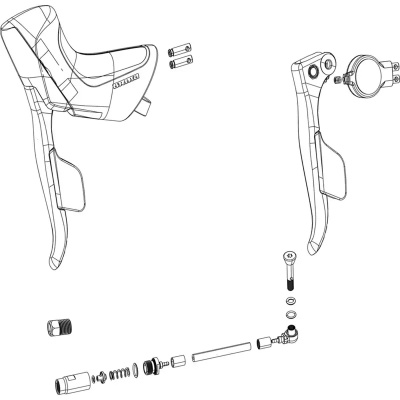 SRAM Rival AXS Disc Brake Lever Assembly Paddle and Elec Pod