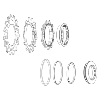 SRAM XS-1270 Eagle Replaceable Cogs 10T-18T Including Spacer