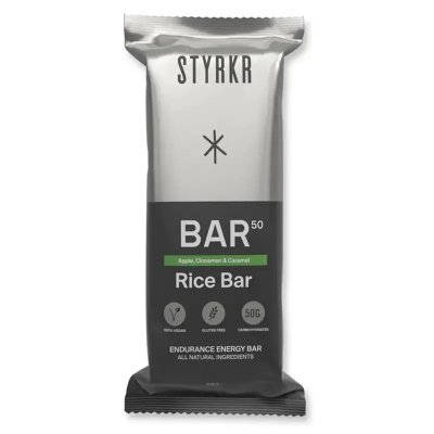 STYRKR - BAR50 Apple Cinnamon + Caramel 50g Energy Bar - Box of 12