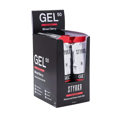 STYRKR - GEL50 Mixed Berry Dual-Carb Energy Gel - Box of 12
