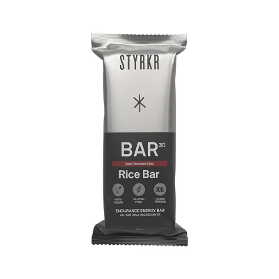 STYRKR BAR30 Dark Chocolate Chip Energy Bar Box of 12 Bundle