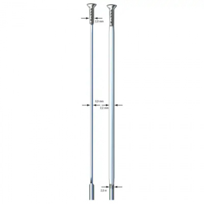 Sapim CX-Ray Straight Pull Cut/Threaded Spokes 210 - 260mm