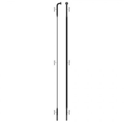 Sapim CX-Sprint J-Bend Cut/Threaded Spokes 211-260mm