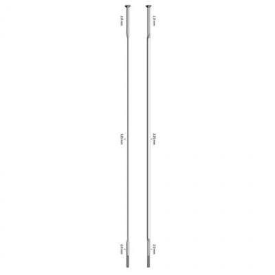 Sapim CX-Sprint Straight Pull Cut/Threaded Spokes 211-260mm