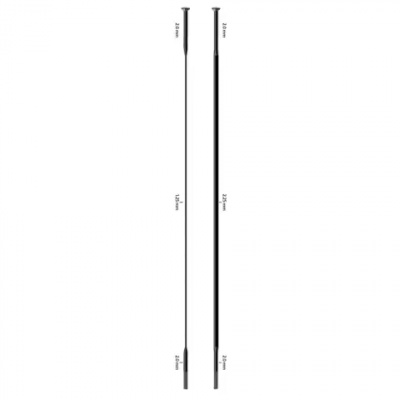Sapim CX-Sprint Straight Pull Cut/Threaded Spokes 261-310mm