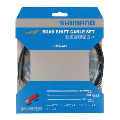Shimano CABLE POLY D/A 9000gear Set BK Black