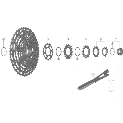 Shimano CS-M8100 cassette sprocket wheel - 16T C