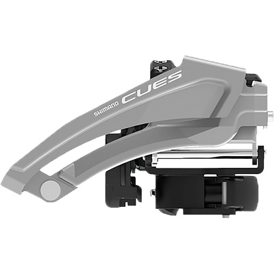 Shimano CUES U4010-L 9/10-Speed 2x Top-Swing 34.9mm Clamp Front Derailleur OE Stock