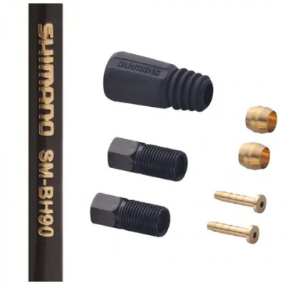 Shimano Deore SM-BH90 Front Disc Brake Cuttable Hose 1000 mm Straight Banjo