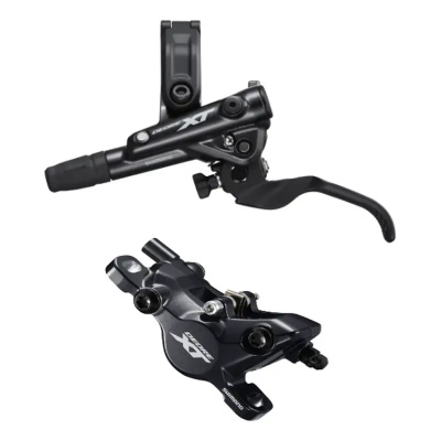 Shimano Deore XT 2 Pot Bled Disc Brake Lever and Calliper Front Right - Rear Left Bundle