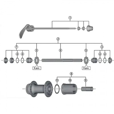 Shimano FH-RM66 Freewheel Body Unit
