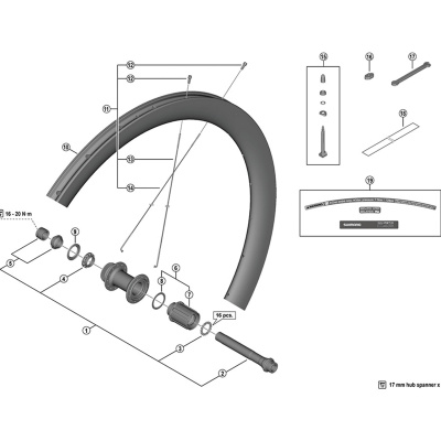Shimano FH-RS770 Freewheel body unit HG spline L