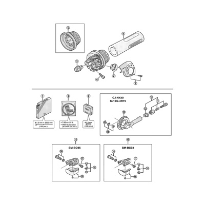 Shimano Nexus SL-3S35-E indicator cover and fixing screw