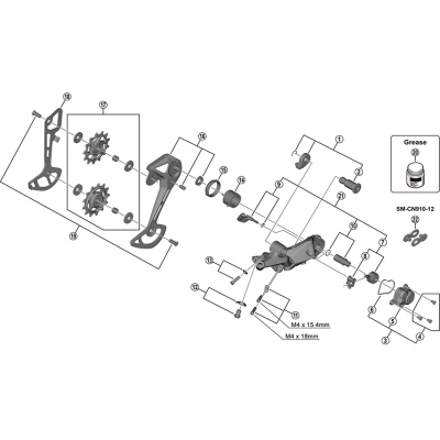 Shimano RD-M6100 Deore P-cover