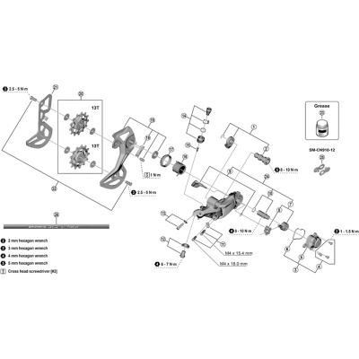 Shimano RD-M8100 XT inner plate - SGS