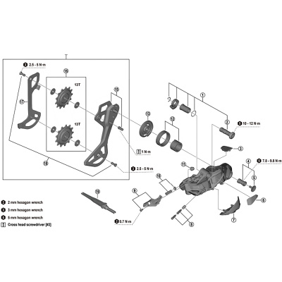 Shimano RD-M9250 inner plate - SGS