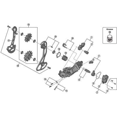 Shimano RD-RX817 GRX stabilizer unit