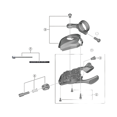 Shimano SL-M8130-R11 right hand base cover unit