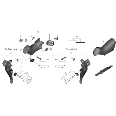 Shimano ST-R8050 left hand bracket unit