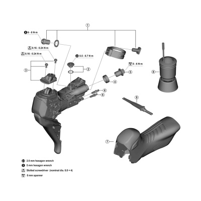 Shimano ST-RX825 GRX clamp band unit