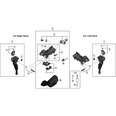 Shimano Shifter ST-9001 right hand bracket
