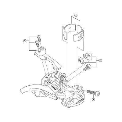 Shimano altus FD-M310 clamp band adapters for M-size 31.8 mm