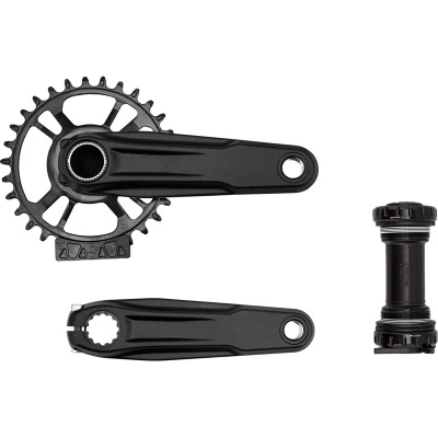 Specialized Crank Kids 2-PIECE 140mm Crankset Alloy 24mm Spindle 30T Direct Mount Single Spd 52.65mm Cl W/ Bottom Bracket