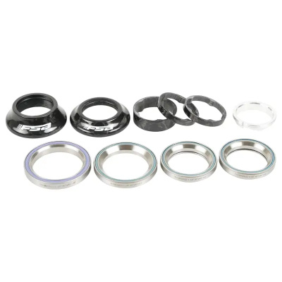 Specialized Headset Complete Roubaix SL4 Kit 1-1/8 Upper 45 x 45 Deg All Lower Bearing Sizes 1-1/8 1-1/4 1-3/8 - 45 x 45 Deg W/ 10 and 15mm Carbon Spa