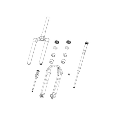 Sram Rockshox Lyrik/Pike B1 Charger 2 Rebound Adjuster Knob/Boltkit