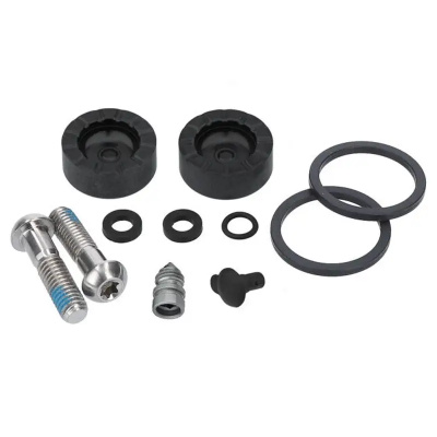 Sram Spare - Disc Brake Caliper Piston Service Kit - Includes 2 Pistons 2 Piston Titanium Bolts Seals Bleed Screw and O-Rings - Red AXS D1 2021: