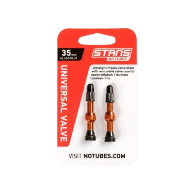Stans Alloy Presta Valve Stem Pair 35mm