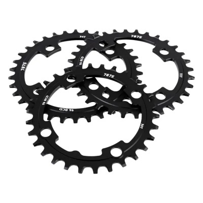 Sunrace MX00 Narrow-Wide Chainring 38T In Black
