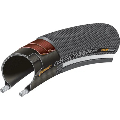 TYRE Con Cont Speed 26x2. 0 Black 26x2.0 reflective non foldable
