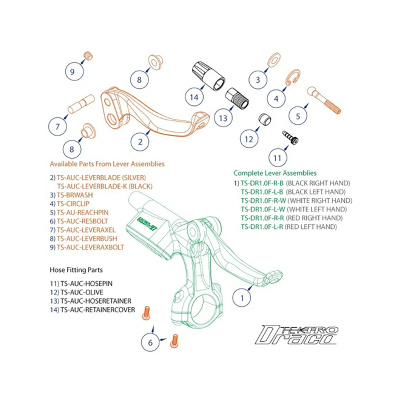 Tektro 11 Draco Lever Assembly