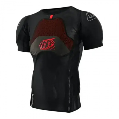 Troy Lee Designs Stage Ghost D30 Short Sleeve Base Layer / Solid - Black
