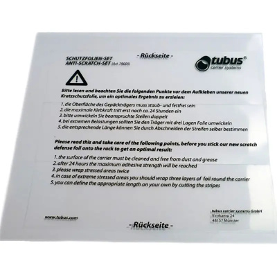 Tubus Antiscratch Rack Protection