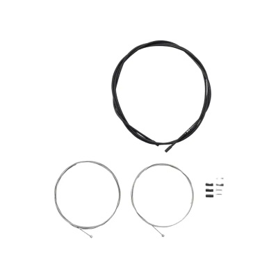Vittoria Road Gear Cable Set Steel Inner Wire SIS Outer and Outer Caps