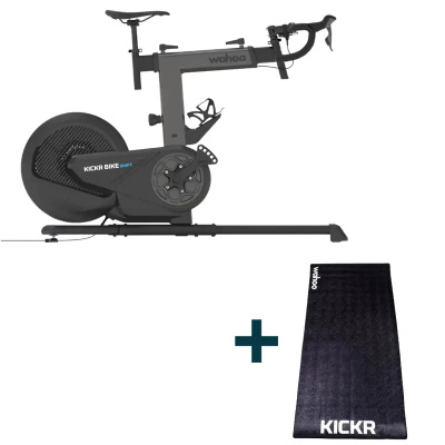 Wahoo KICKR BIKE SHIFT with Wahoo KICKR Trainer Floor Mat