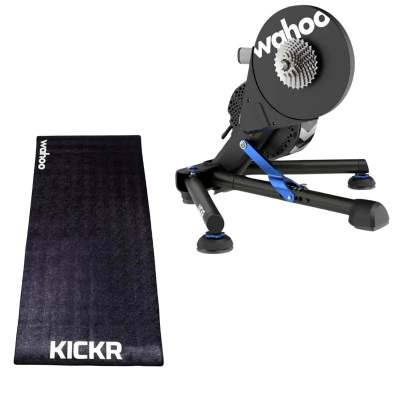 Wahoo KICKR V6 Smart Trainer with Wi-FI and KICKR Trainer Floor Mat