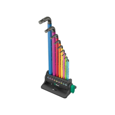 Wera Tools 950/9 SPKL Hex-Plus 3 L-Key Set Workshop Rack 9pc
