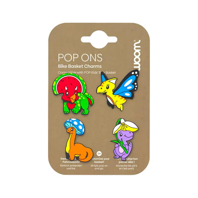 Woom POP Ons Florassic Park Bike Basket Charms