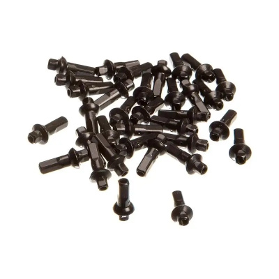 Zipp Spare - Spoke Nipples Sapim Double Square 7mm 16mm Black Aluminium 34-Pack: BLACK 16MM