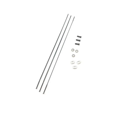 Zipp Spokes and Nipples and Washers CX Ray Straight-Pull External Hex Secure Lock Black Oxide 274mm 3 pcs
