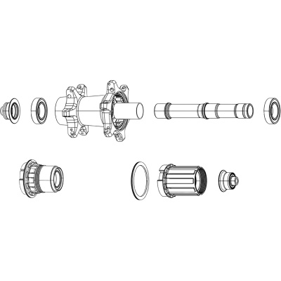 Zipp ZR1 Disc Rear Wheel Axle