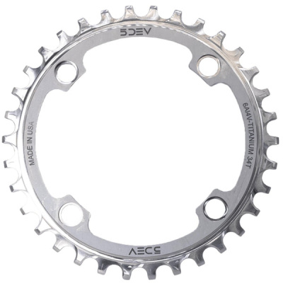 5DEV 104BCD Titanium Chainring